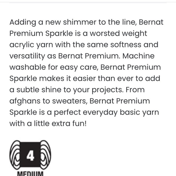 Bernat Premium Yarn in Black and Gold metallic tone - Picture 11 of 14